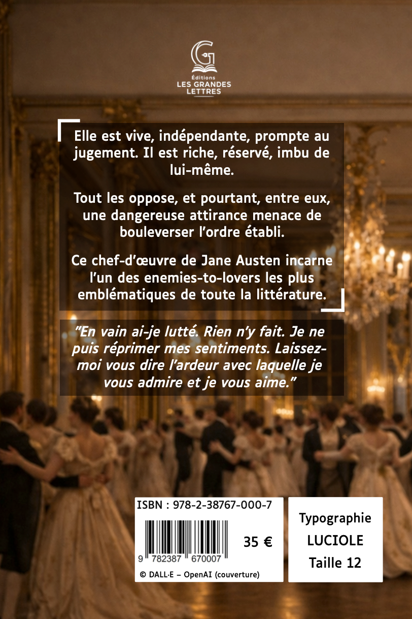 ORGUEIL ET PRÉJUGÉS - JANE AUSTEN (TAILLE 12)