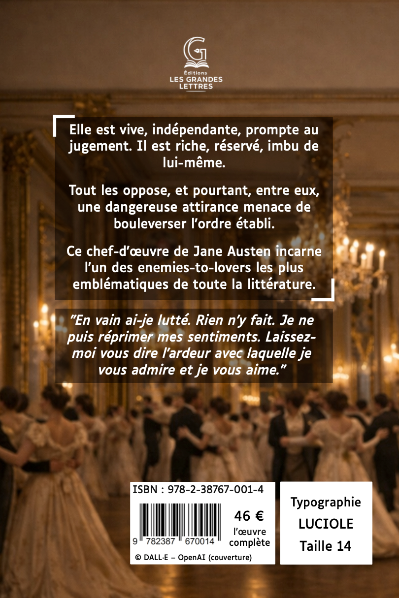 ORGUEIL ET PRÉJUGÉS - JANE AUSTEN (TAILLE 14)