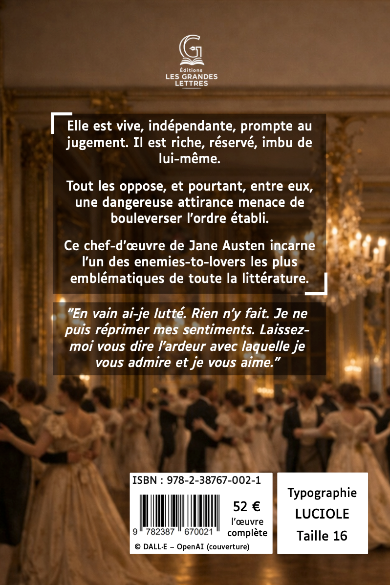 ORGUEIL ET PRÉJUGÉS - JANE AUSTEN (TAILLE 16)