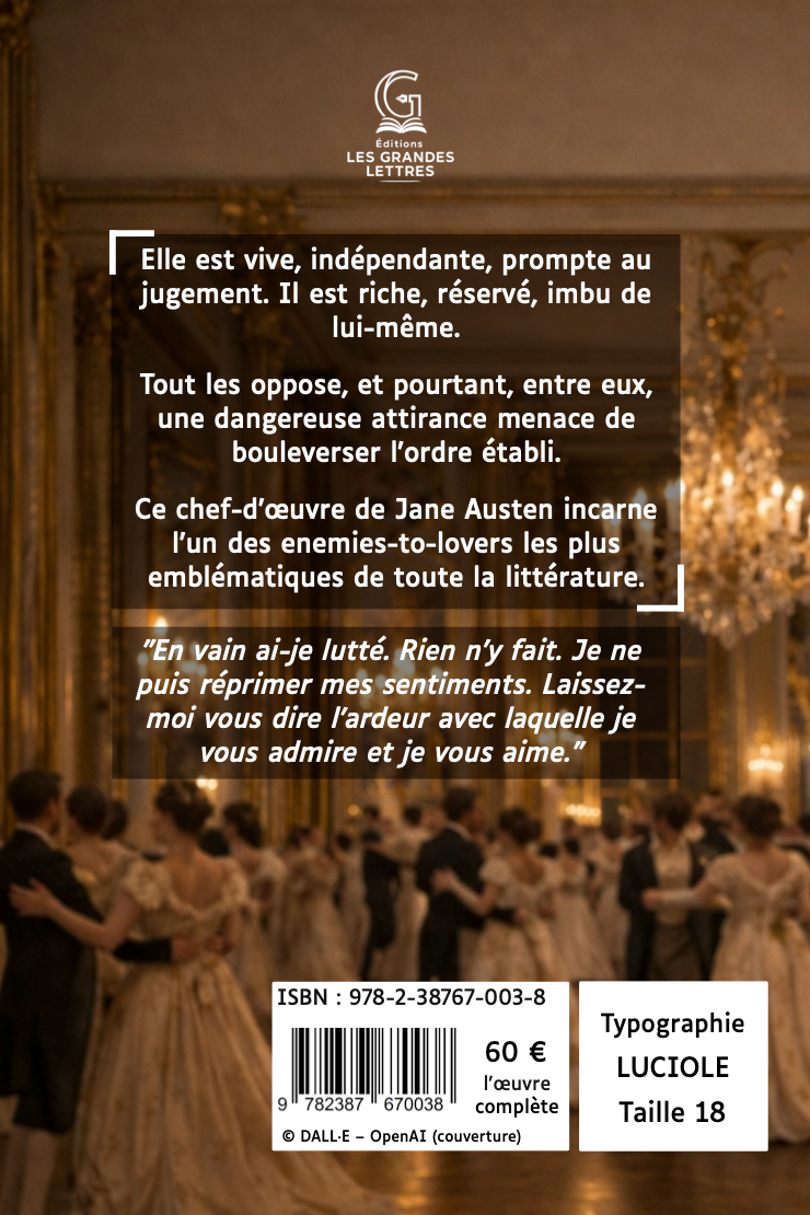 ORGUEIL ET PRÉJUGÉS - JANE AUSTEN (TAILLE 18)