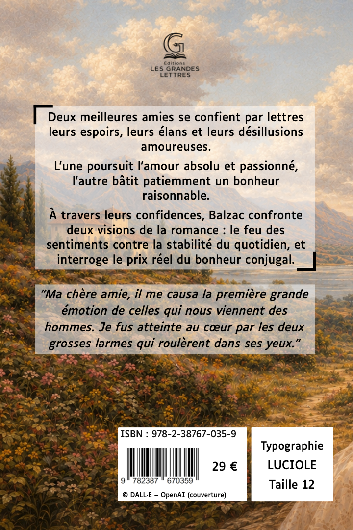 MÉMOIRES DE DEUX JEUNES MARIÉES - HONORÉ DE BALZAC (TAILLE 12)