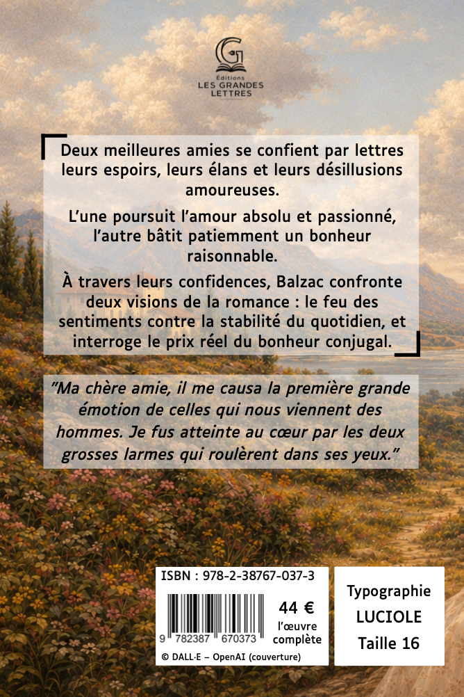 MÉMOIRES DE DEUX JEUNES MARIÉES - HONORÉ DE BALZAC (TAILLE 16)