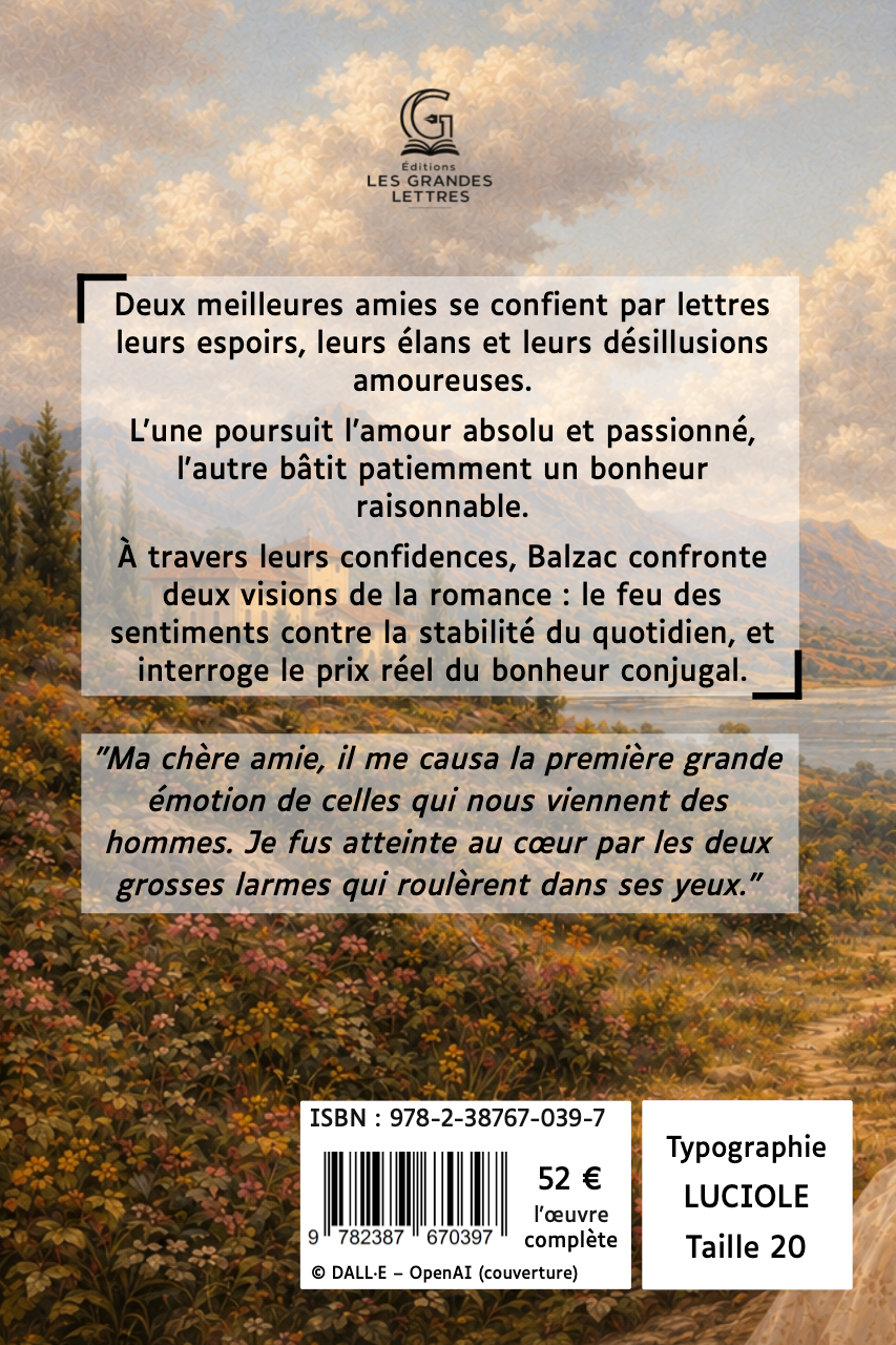 MÉMOIRES DE DEUX JEUNES MARIÉES - HONORÉ DE BALZAC (TAILLE 20)