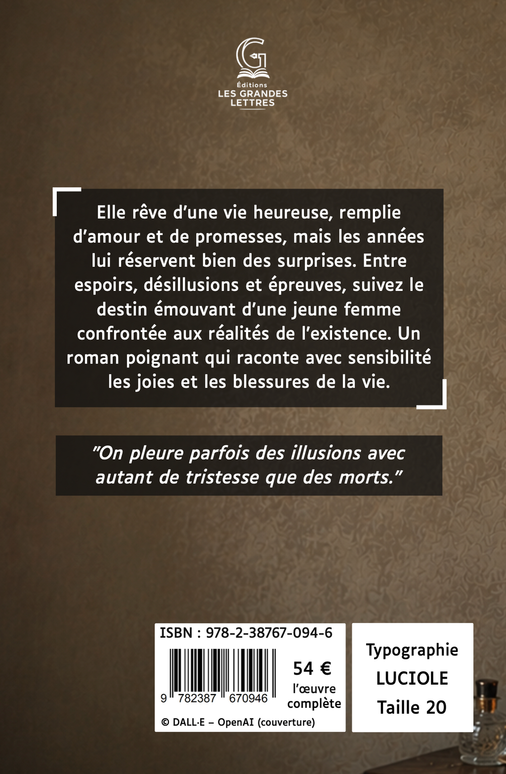 UNE VIE -  GUY DE MAUPASSANT (TAILLE 20)