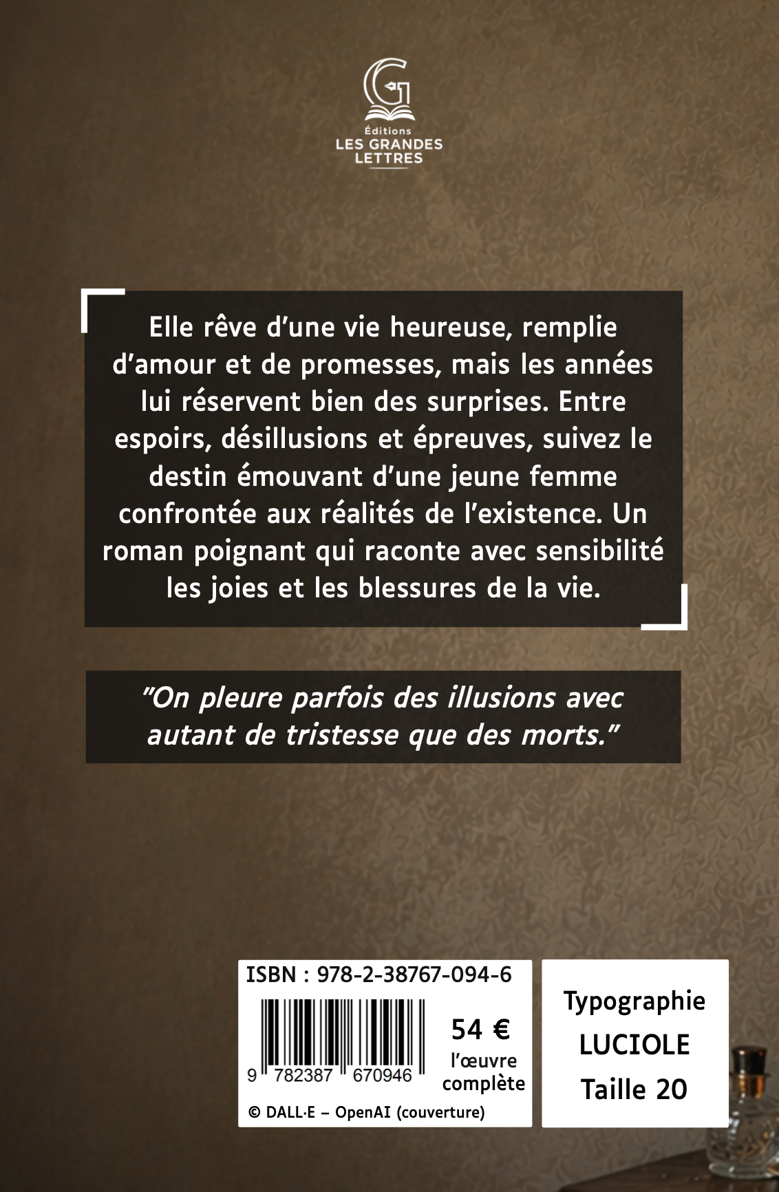 UNE VIE -  GUY DE MAUPASSANT (TAILLE 20)
