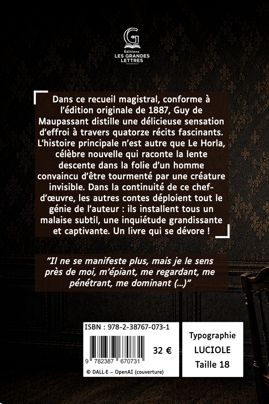 LE HORLA - GUY DE MAUPASSANT (TAILLE 18)