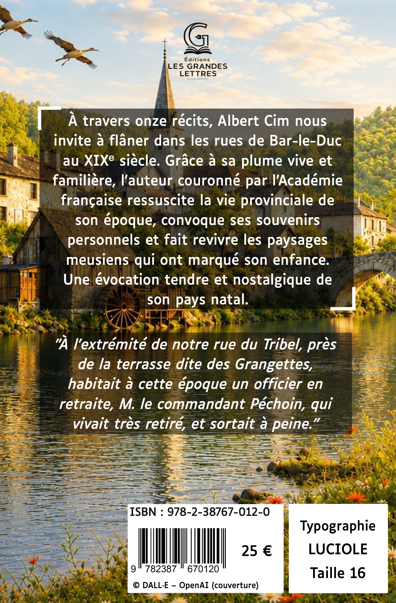 CONTES ET SOUVENIRS DE MON PAYS - ALBERT CIM (TAILLE 16)