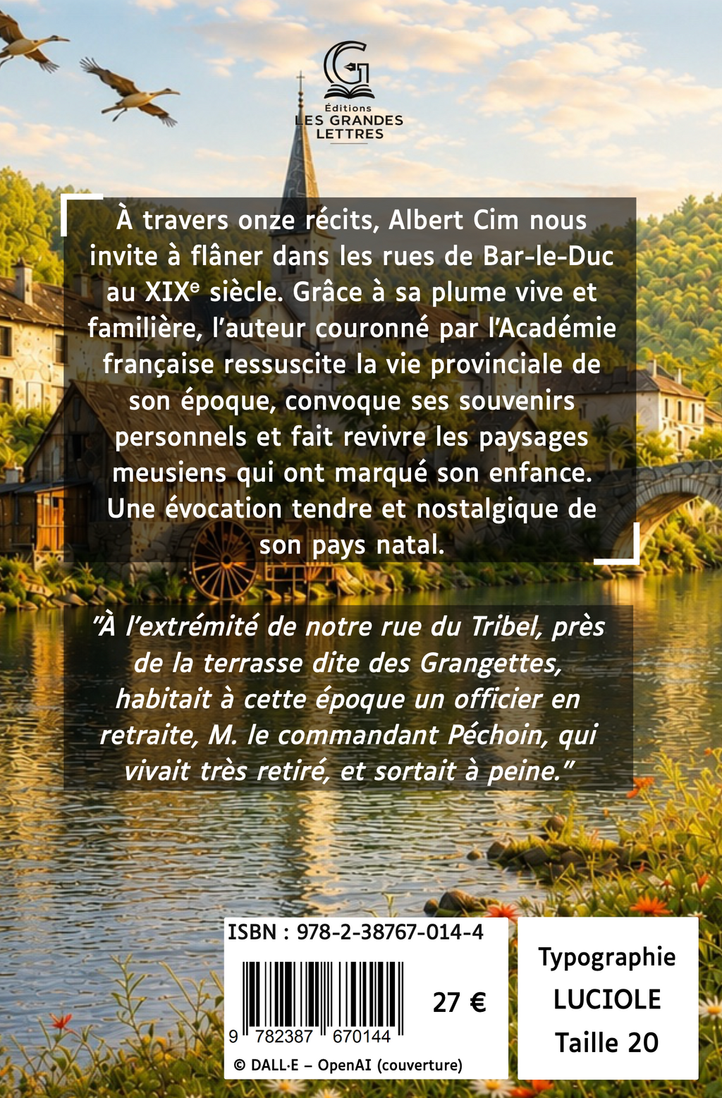 CONTES ET SOUVENIRS DE MON PAYS - ALBERT CIM (TAILLE 20)