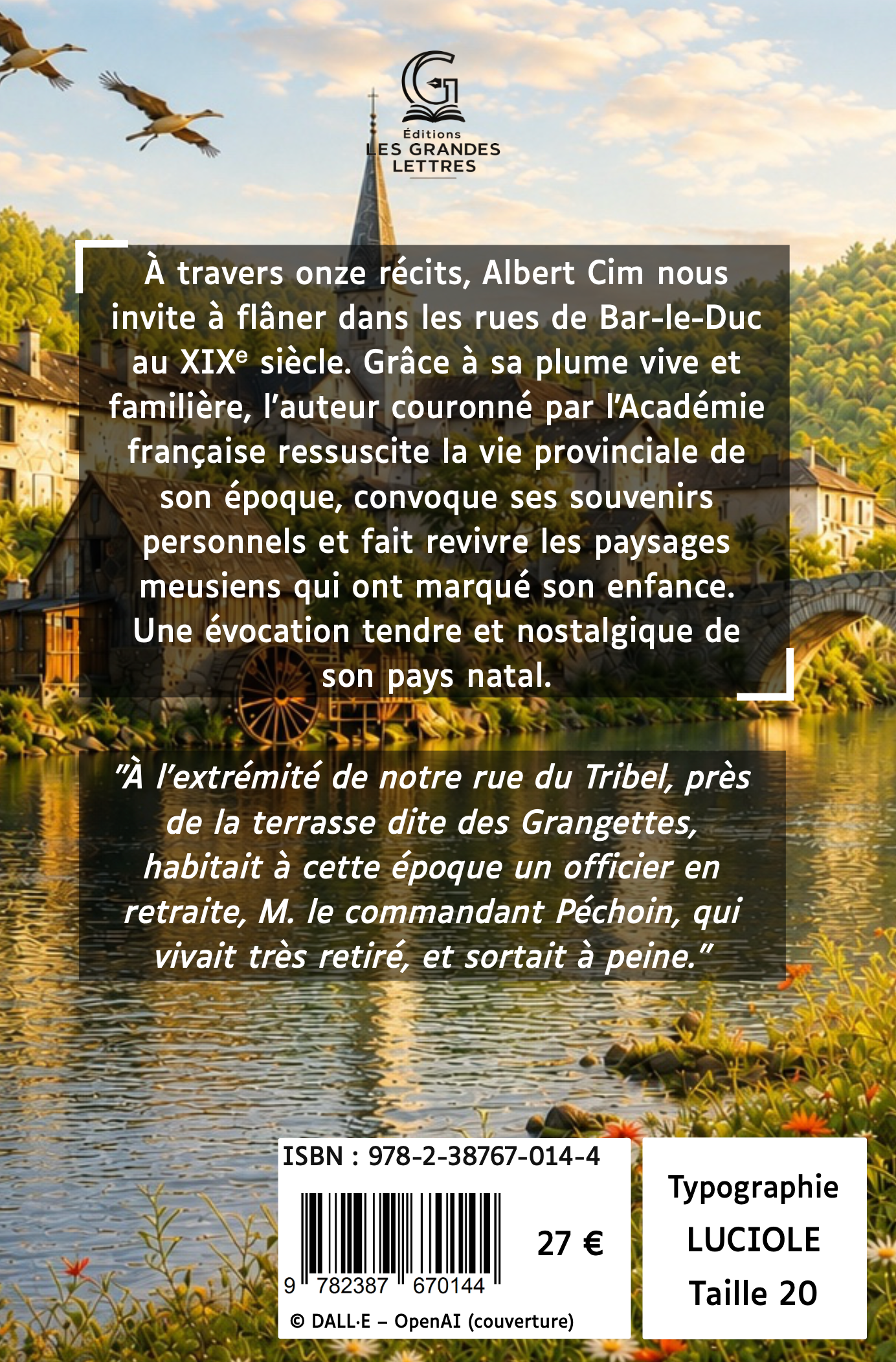 CONTES ET SOUVENIRS DE MON PAYS - ALBERT CIM (TAILLE 20)