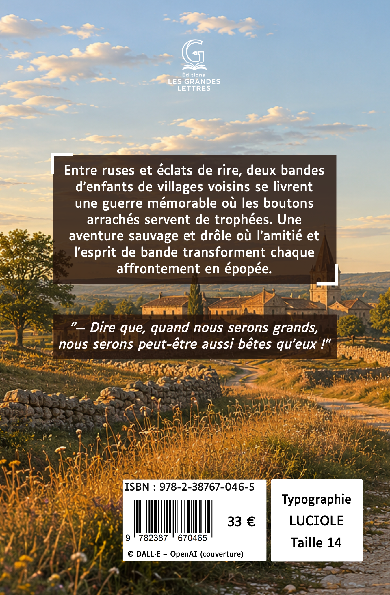 LA GUERRE DES BOUTONS - LOUIS PERGAUD (TAILLE 14)
