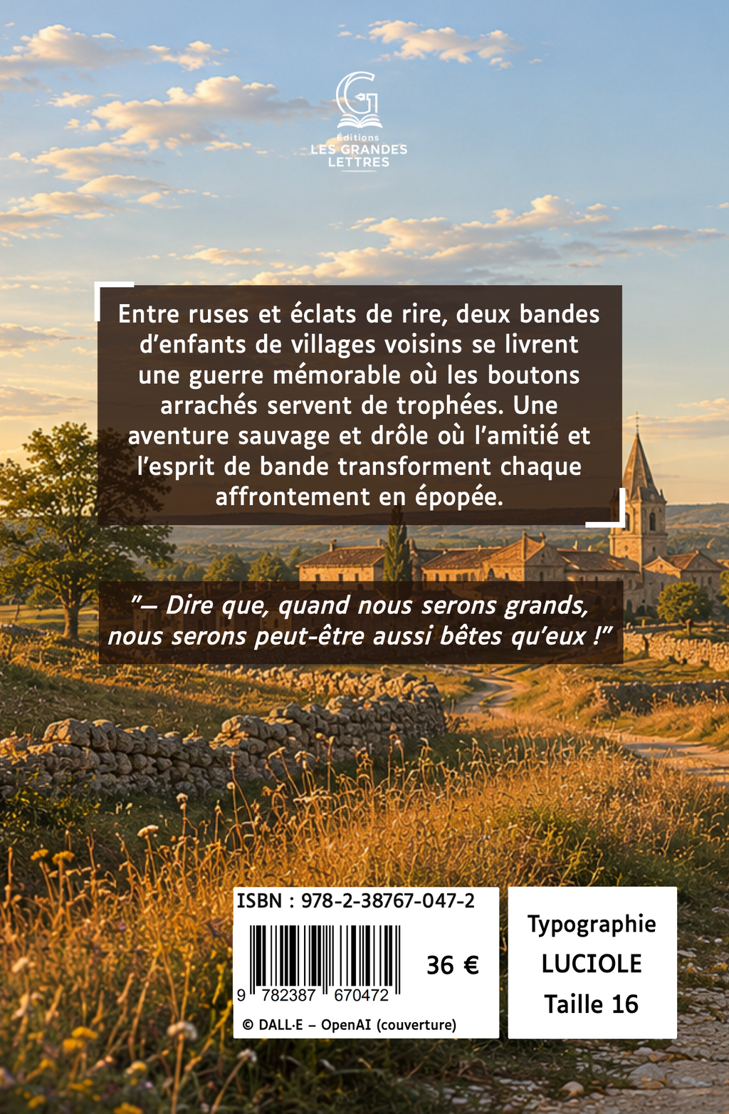 LA GUERRE DES BOUTONS - LOUIS PERGAUD (TAILLE 16)