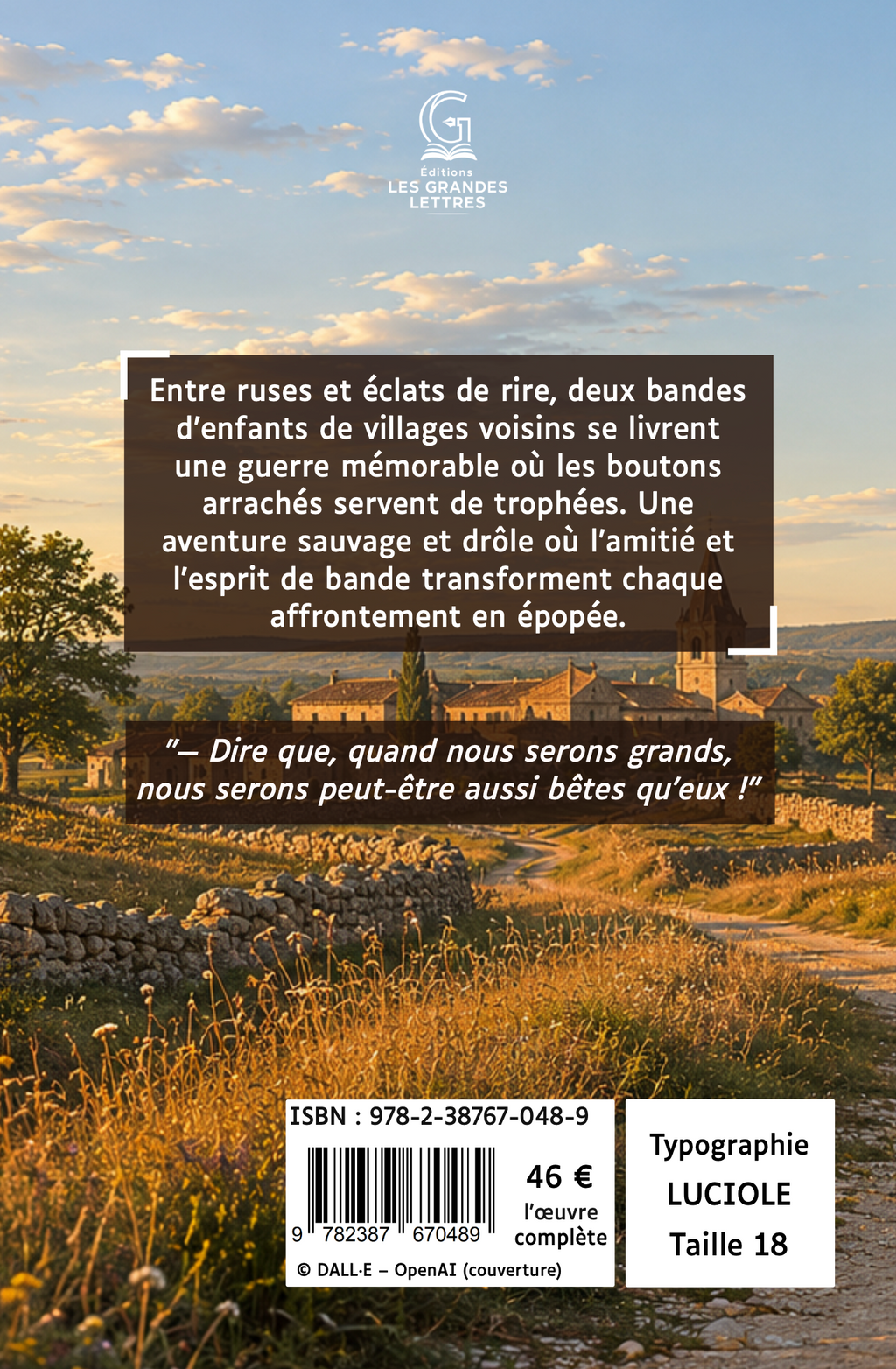 LA GUERRE DES BOUTONS - LOUIS PERGAUD (TAILLE 18)